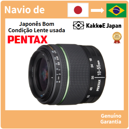 Lente zoom padrão PENTAX Construção resistente às intempéries DA18-55mmF3.5-5.6AL WR Montagem K Tamanho APS-C [Usada No Japão]