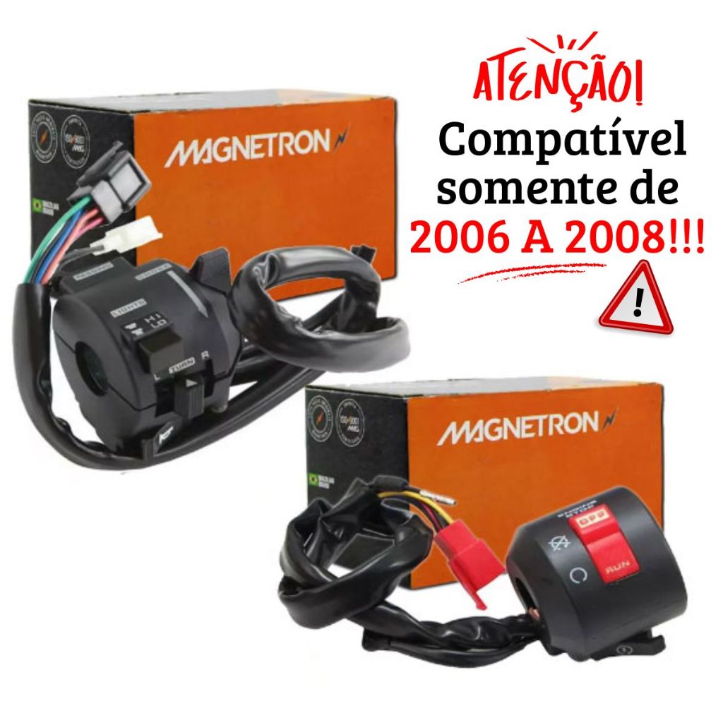 Punho de Partida e Punho de Luz Cbx 250 Twister 2006-2008 Original Magnetron em Oferta na Shopee