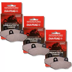 Kit Pastilhas de Freio P/ Kasinski Comet 250 Gtr Diafrag