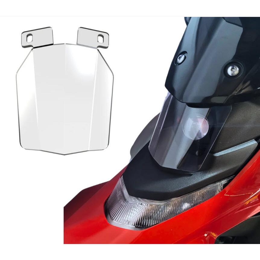 Protetor de farol nova lander 250 2025 2026 policarbonato farol de led proteção