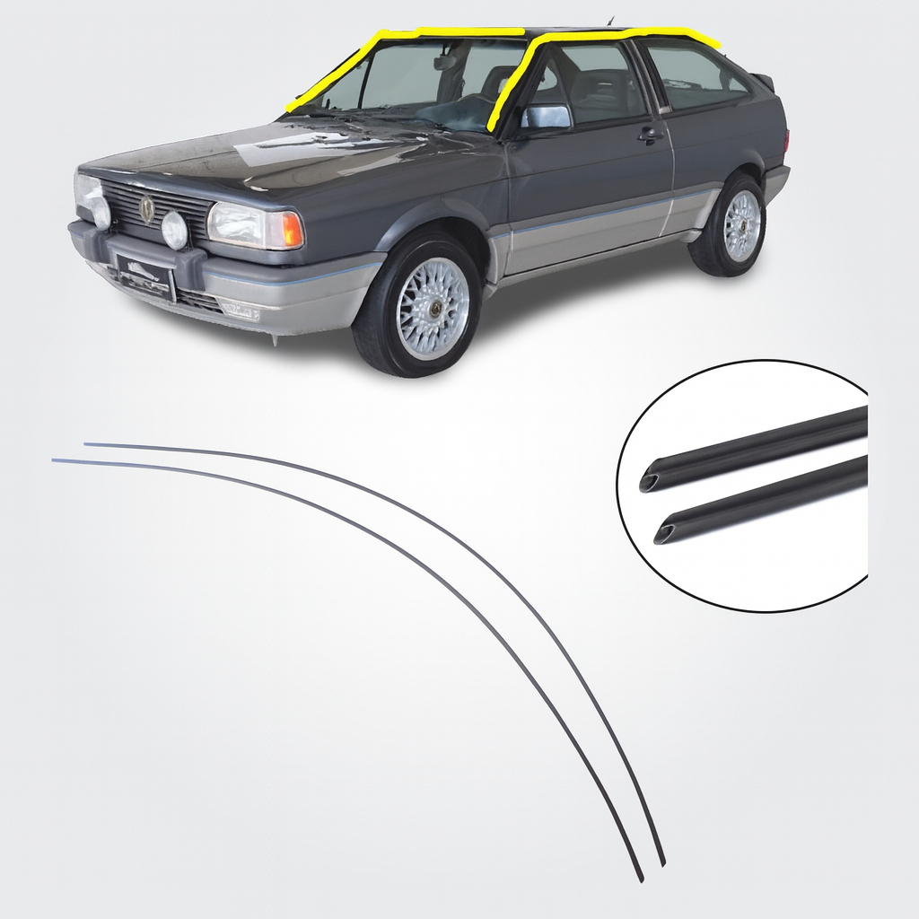 Jogo Borracha Superior Porta Friso Calha Teto Gol Quadrado G1 em Oferta na Shopee