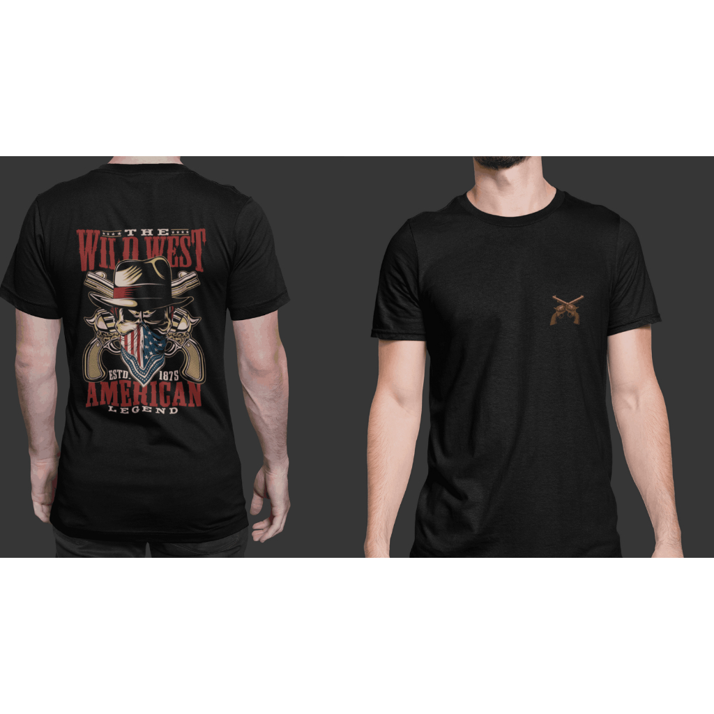 Camiseta masculina estampada country basica 100% algodao reforçada no ombro moda masculina