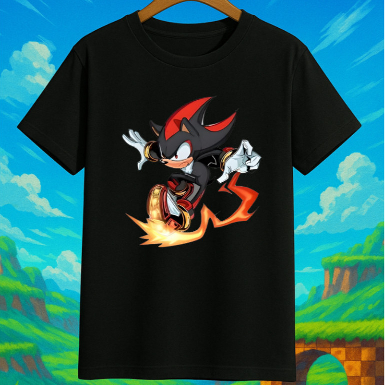 Camiseta Camisa blusa Shadow Infantil Sonic  Streetwear Jogo Game algodão em Oferta na Shopee