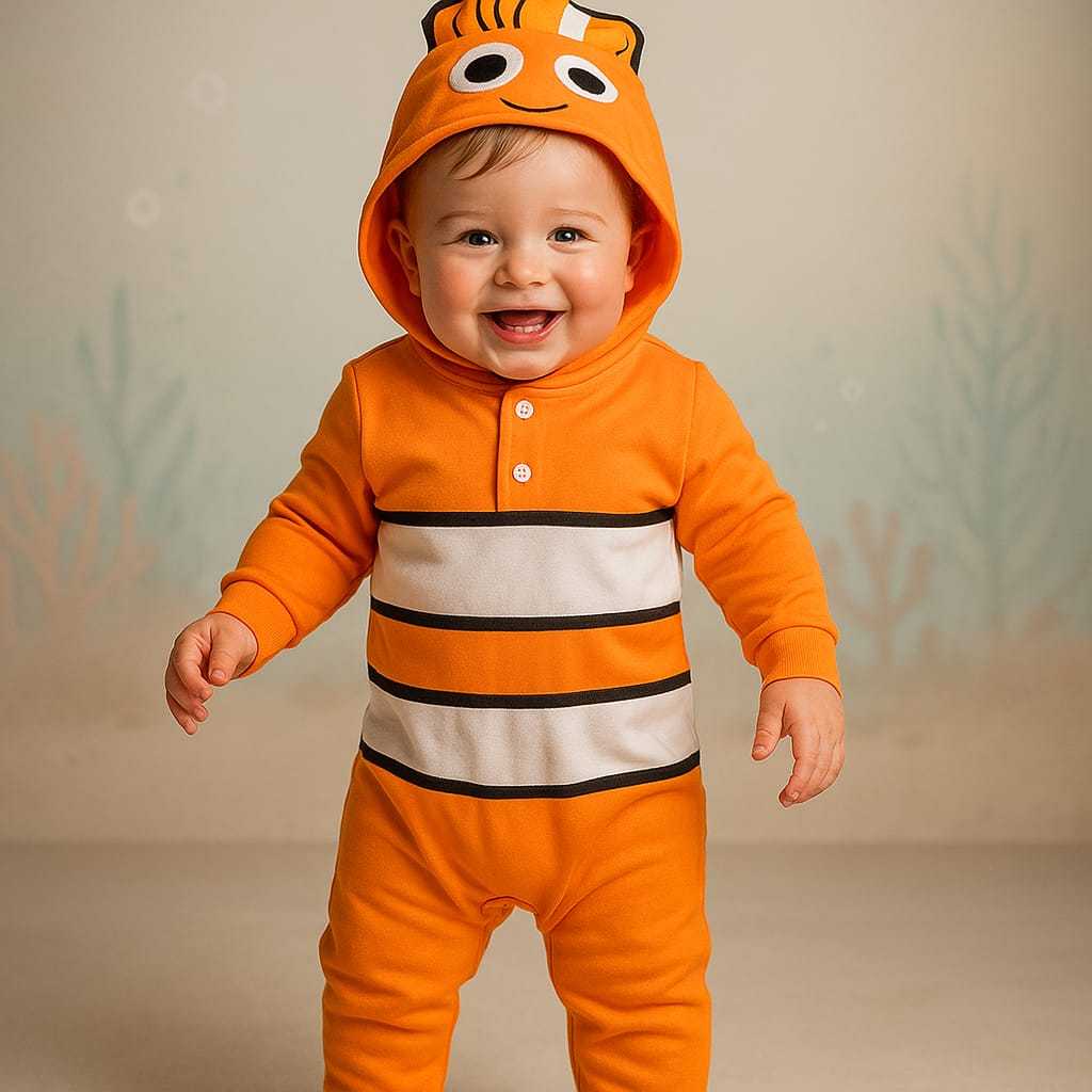 Roupa de Bebê Macacão Tematicos Personagens com Capuz Escolha