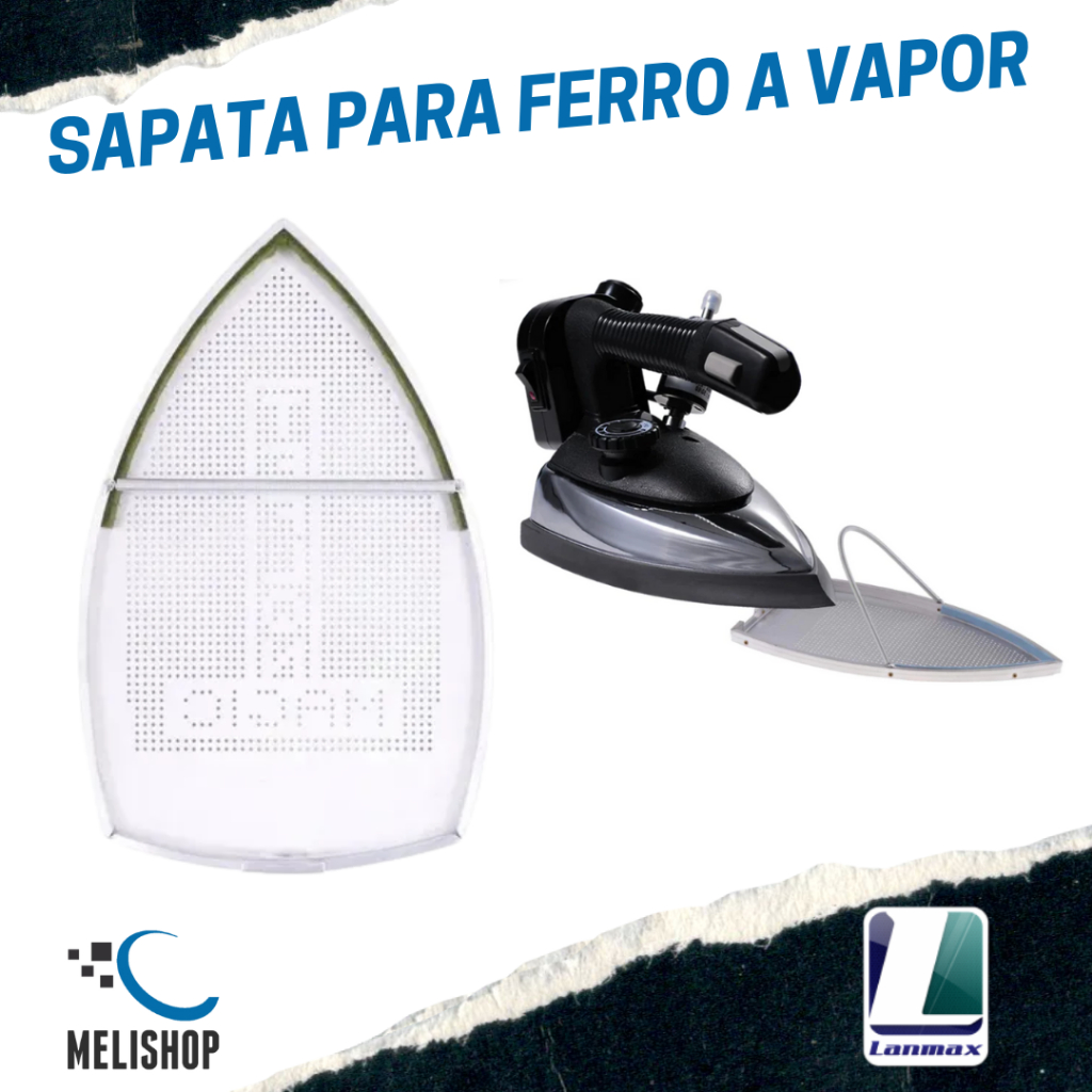 Sapata Anti-brilho Teflon Ferro A Vapor Passar Roupas Lanmax em Oferta na Shopee