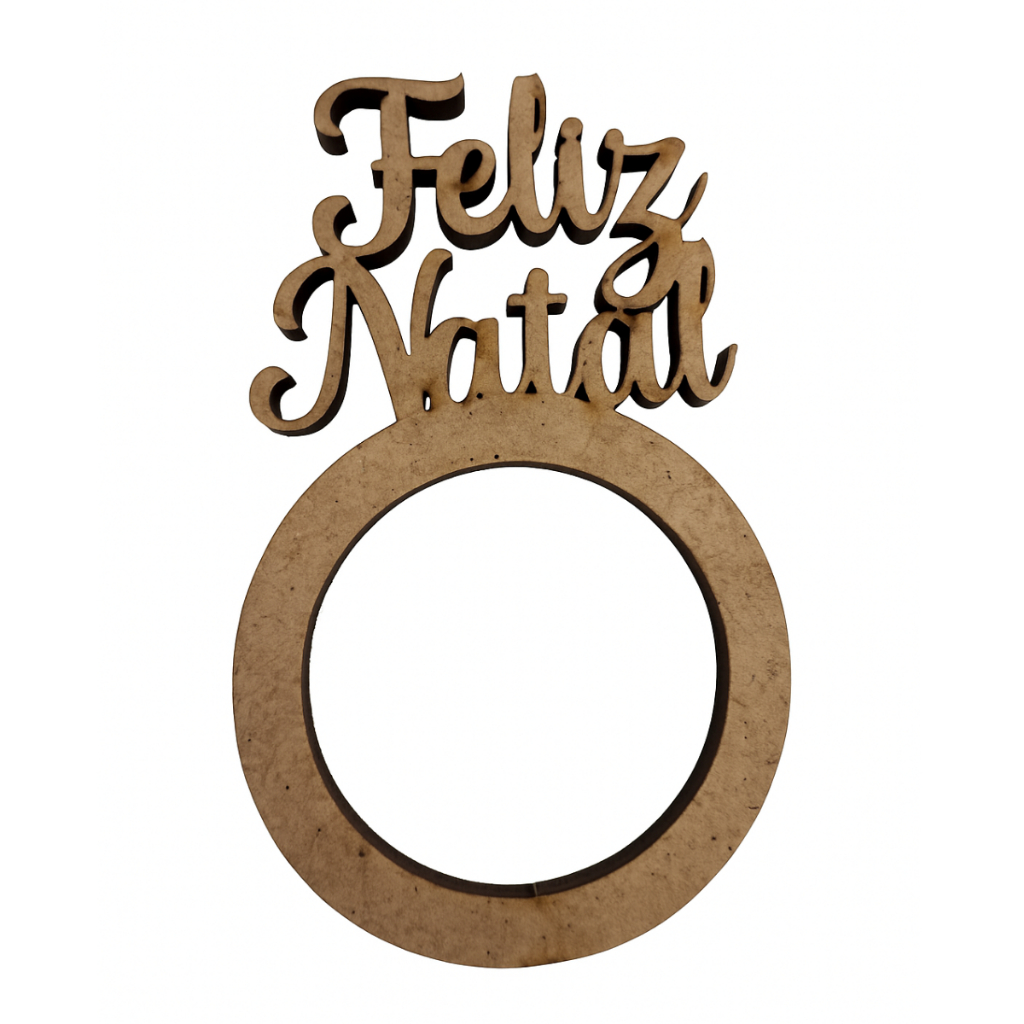 Kit 12 Porta Guardanapos Feliz Natal Em MDF Cru – Decoração De Mesa Posta, Ceia De Natal E Festas