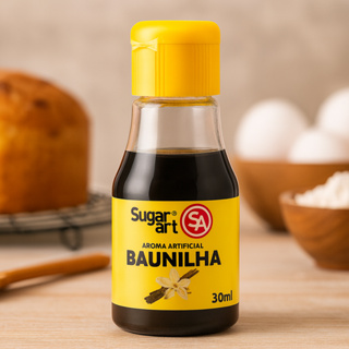 Aroma Artificial Baunilha 30ml Essência Para Cozinhar Bolo Confeitaria Doces Receitas Sugar Art em Oferta na Shopee