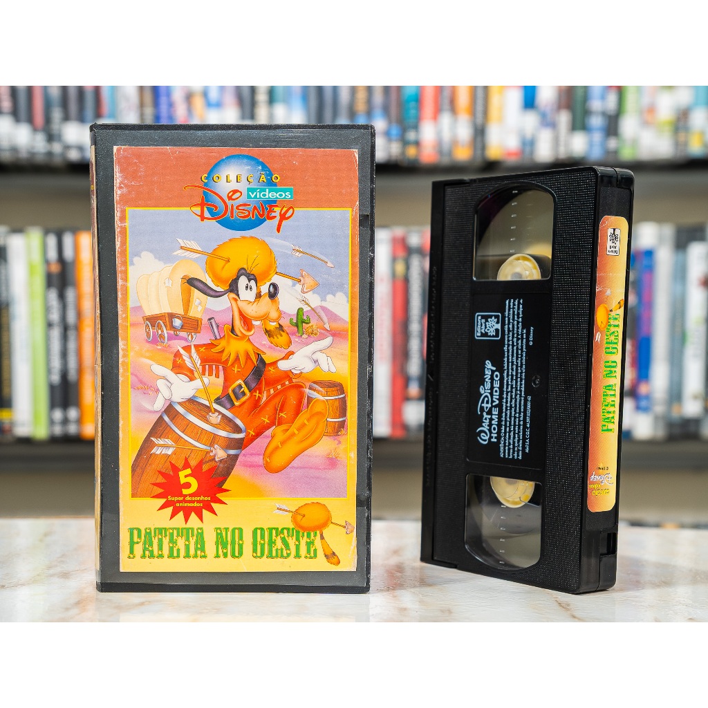 VHS Pateta No Oeste - DUBLADO - Original - Fita de Vídeo Filme Desenho Animado - Disney