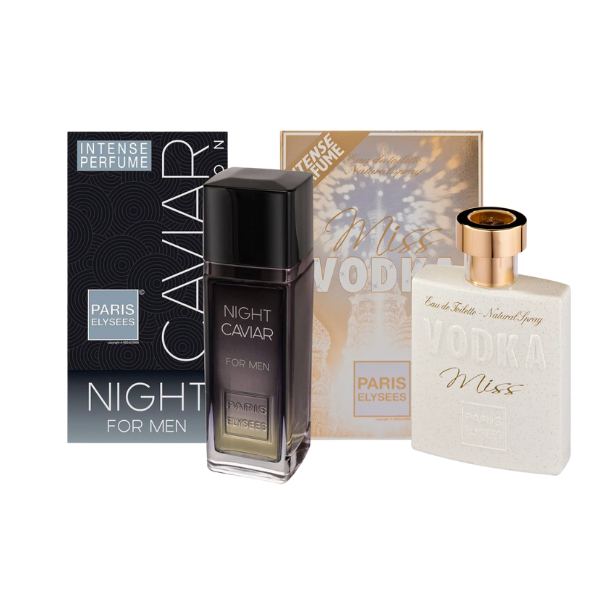 Kit 1 Night Caviar + 1 Vodka Miss - Paris Elysees