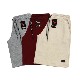 3 Bermudas de Moletom Masculinas Treino/Academia Algodão e Poliéster Confortável 3 Cores Sortidas em Oferta na Shopee