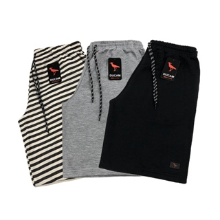 Kit 3 Bermudas Moletom Grosso Masculina Academia Fit Treino 3 Cores Lisas em Oferta na Shopee
