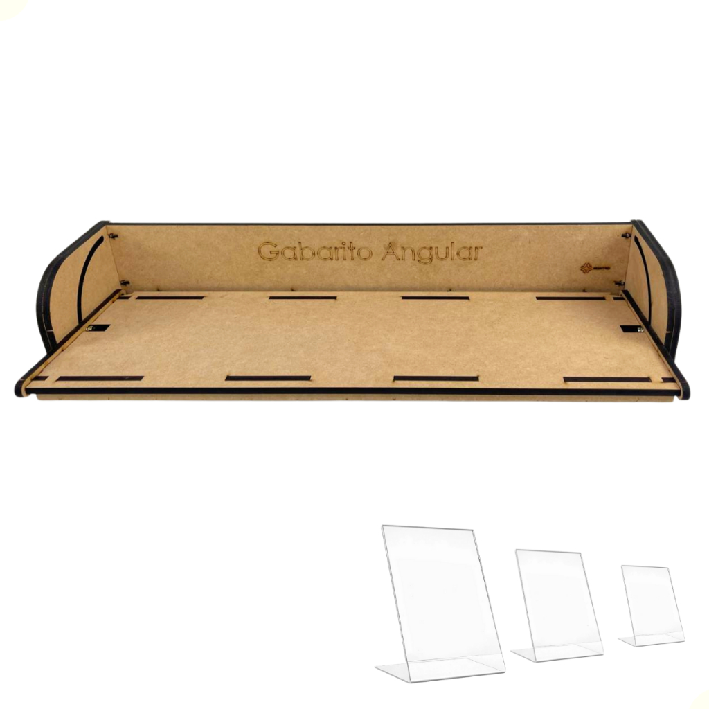 Gabarito Angular Para Dobrar Acrílico Ajustável Até 90° Mdf