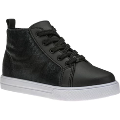 Tênis Botinha Infantil Coturno Feminino Casual Com Brilho