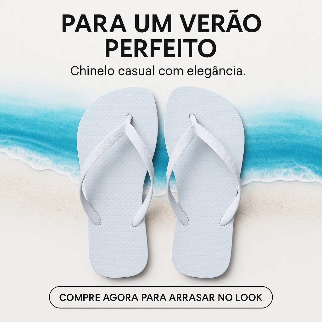 Chinelo Feminino Sandália Casual Confortável Leve Antiderrapante Para Passeios 33 ao 40