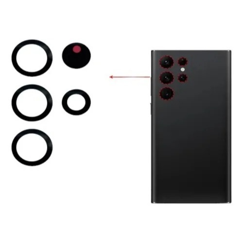 Lente de Vidro Para Galaxy S22 Ultra