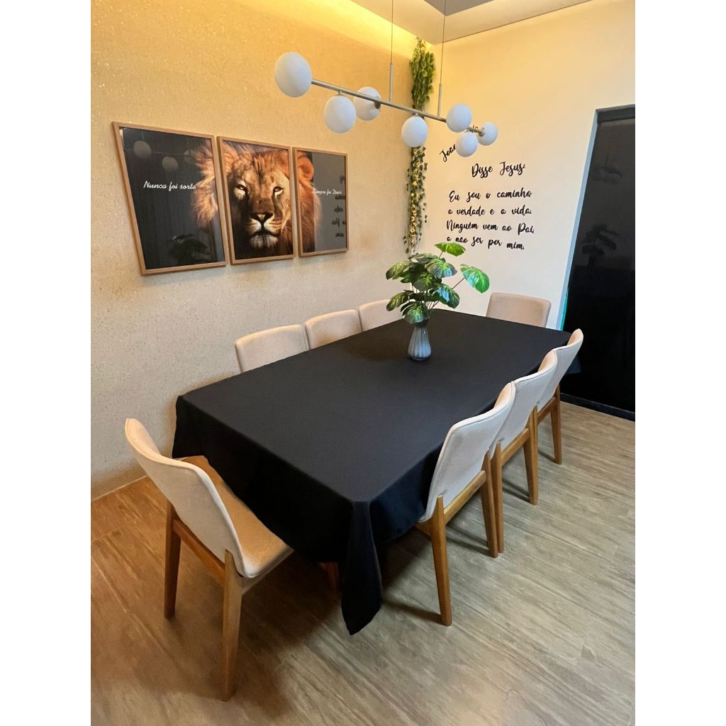Toalha de Mesa Lisa 1,40m x 2,20m Tecido Oxford Para Casa Festas e Eventos