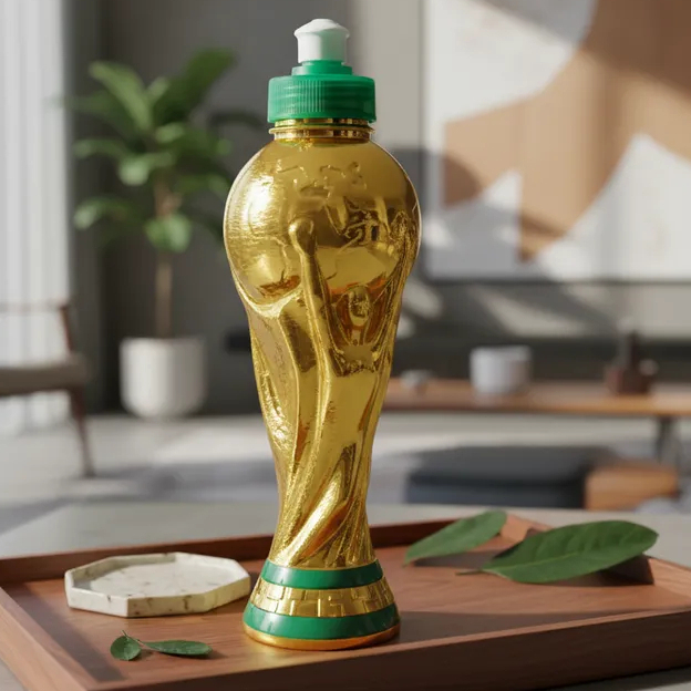Garrafinha de água, Garrafa  Squeeze, Garrafa Troféu Flip Top, Garrafa Dourada, Garrafa Copa do mundo, Taça SQUEEZE