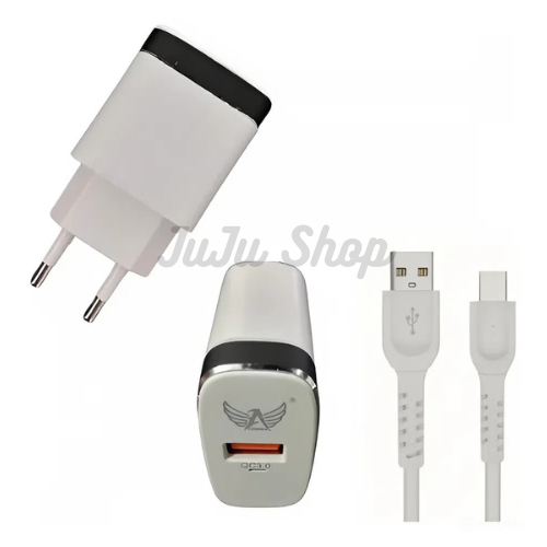 Carregador Rápido Altomex AL-7703-5G Quick Charge 3.0 Com Cabo IPN 1m Bivolt