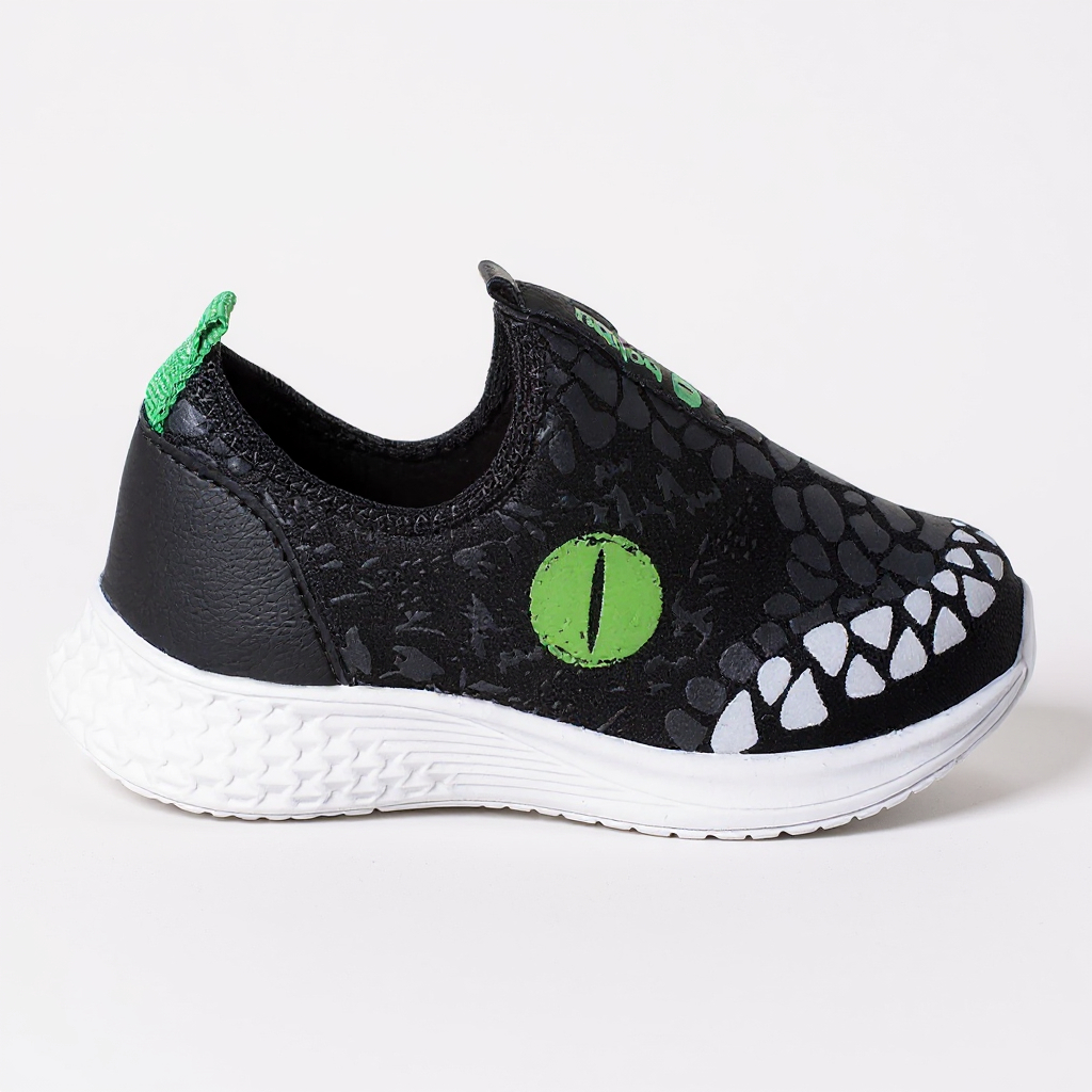 Tênis Infantil Calce Fácil Masculino Dinossauro Escolar Confortável Original em Oferta na Shopee