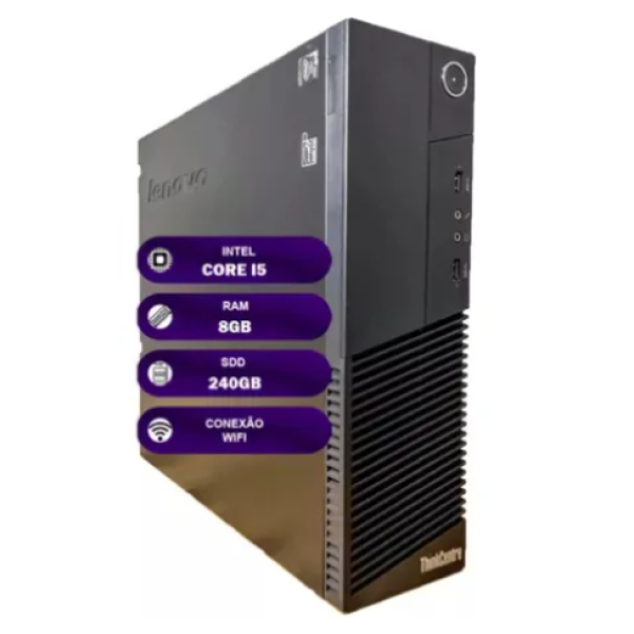 Cpu Lenovo M93p Intel Core I5 8gb Ssd 240gb Wifi Office 8 Gb