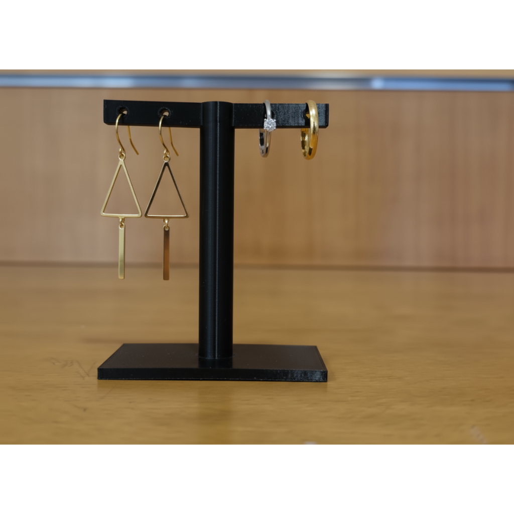 Suporte e expositor de BRINCOS EM T para Joias Brincos, Anéis, Pulseiras ou Colares Balcão Mesa Vitrine