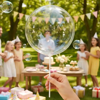 Balão Bubble 10” Cristal Transparente 25 cm – 5 a 50 Unidades em Oferta na Shopee