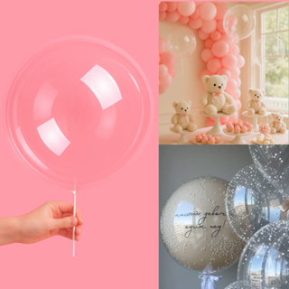 50 Unidades Balão Bubble Transparente Cristal tam.10 Polegadas 25cm (inflado) Top! em Oferta na Shopee