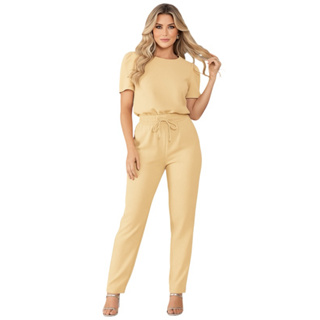 Conjunto Feminino Casual Sofisticado De Blusa Calça Linho De Algodão do Trabalho ao dia a dia em Oferta na Shopee