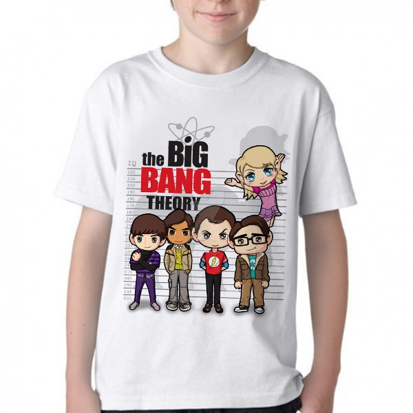 Camiseta infantil The big bang theory tamanho 4 anos promoção liquidação