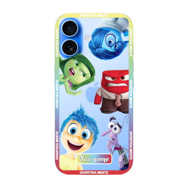 Capinha para iPhone 17 Pro Anti Impacto Personalizada - Divertidamente - Divertida Mente com nome