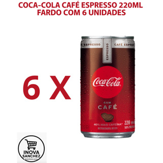 COCA-COLA Café Espresso 220ml fardo com 6 unidades em Oferta na Shopee