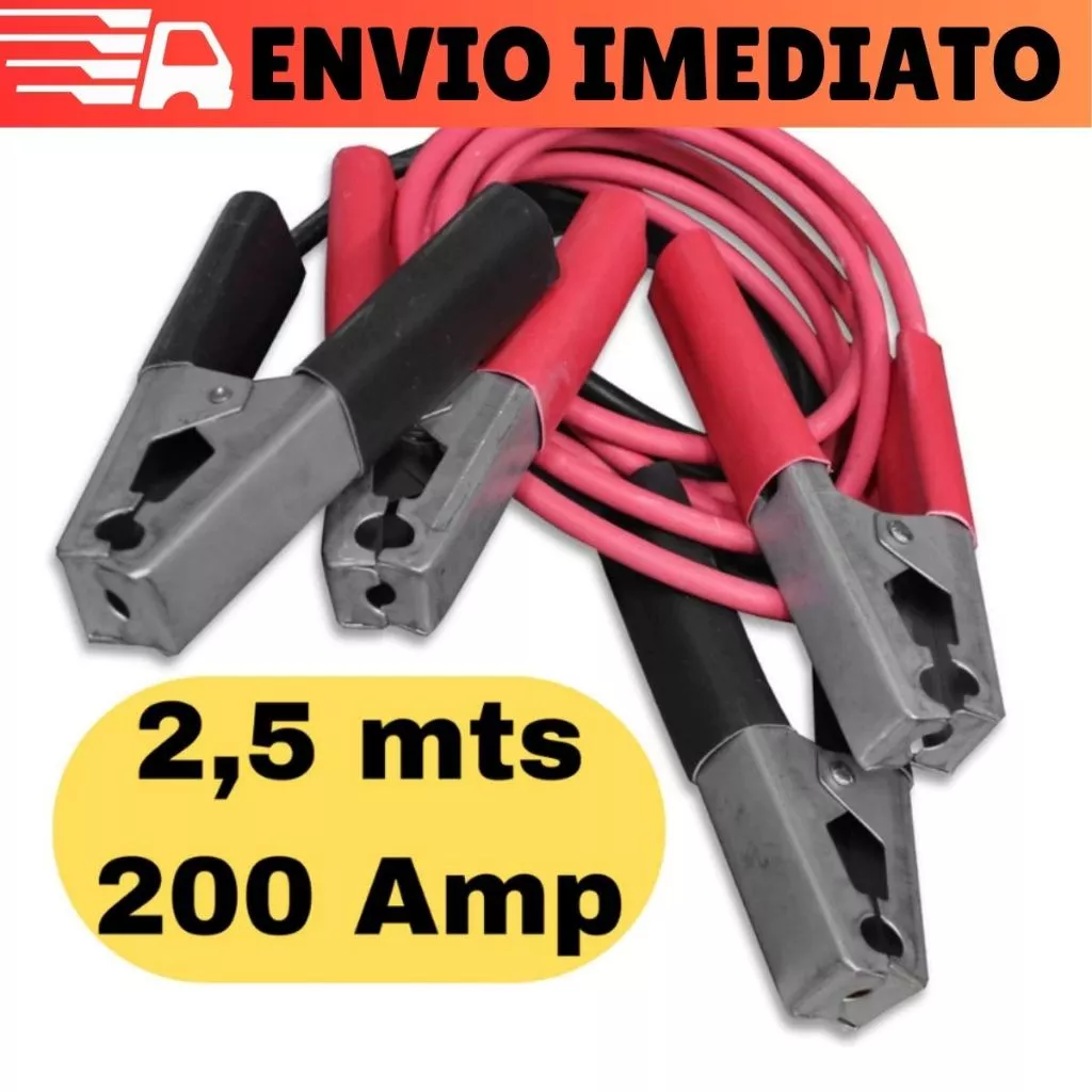 Cabo de Transferência Para Chupeta Carga de Bateria Para Carro Veículos Com 2,5m 200amp 12V — imagem 1