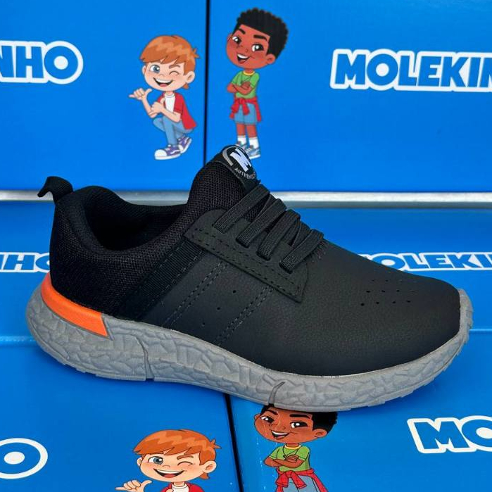 Tênis Infantil Masculino Molekinho Menino Para Escola e Passeio Confortável Macio Antiderrapante em Oferta na Shopee