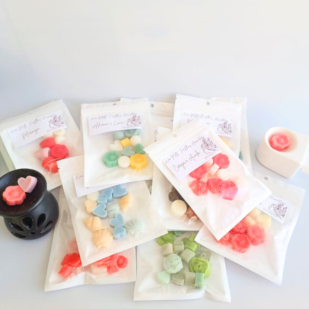 Kit com 2 Wax Melts 20g cada - Pastilhas Perfumadas para usar no Rechaud de cerâmica com difusor elétrico