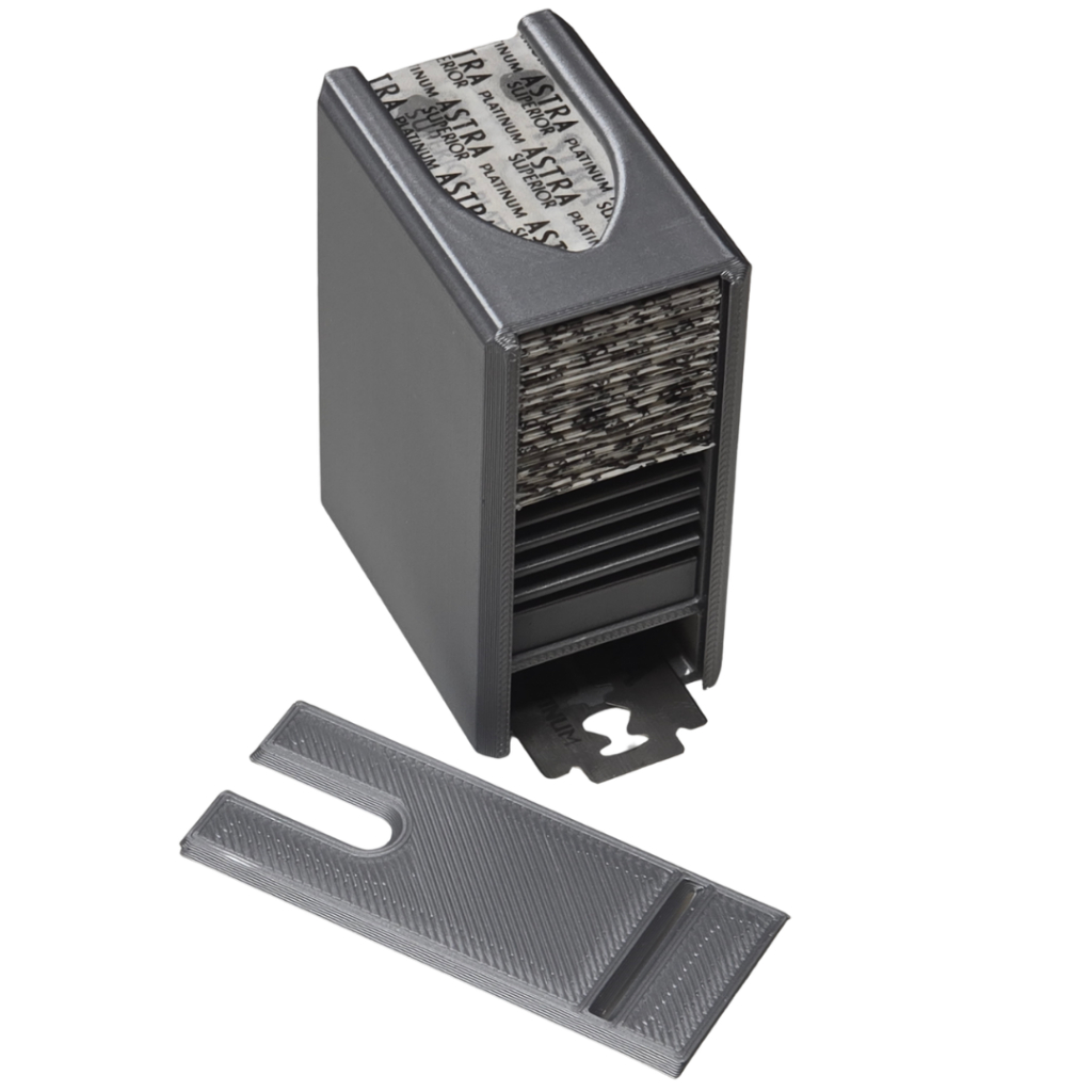 Dispensador e Suporte de Lâminas de Barbear – Design Compacto, Seguro e Moderno em Oferta na Shopee