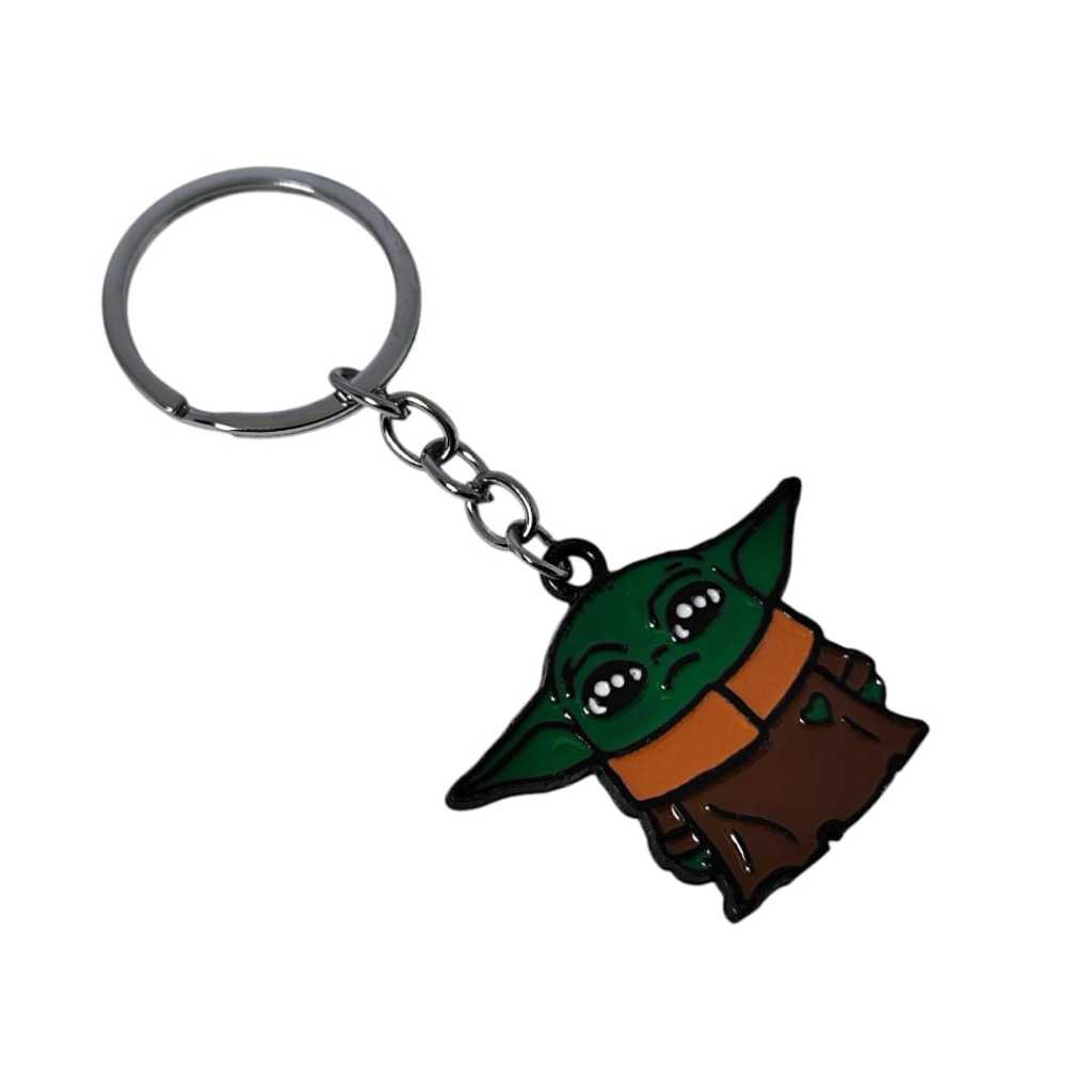 Chaveiro De Metal Yoda Grogu Do Star Wars Para Mochila Presente