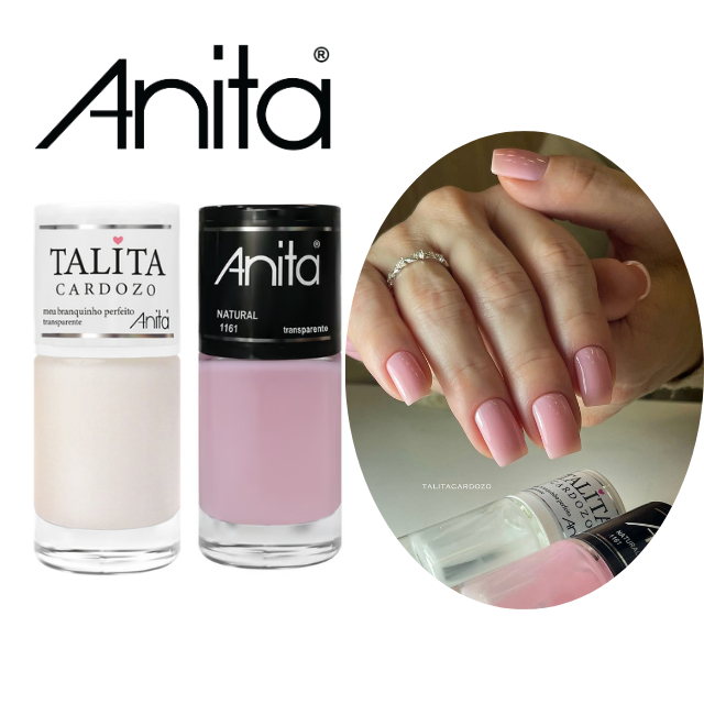 Kit Misturinha Talita Cardozo By Anita Strawberry Milk Nails em Oferta na Shopee