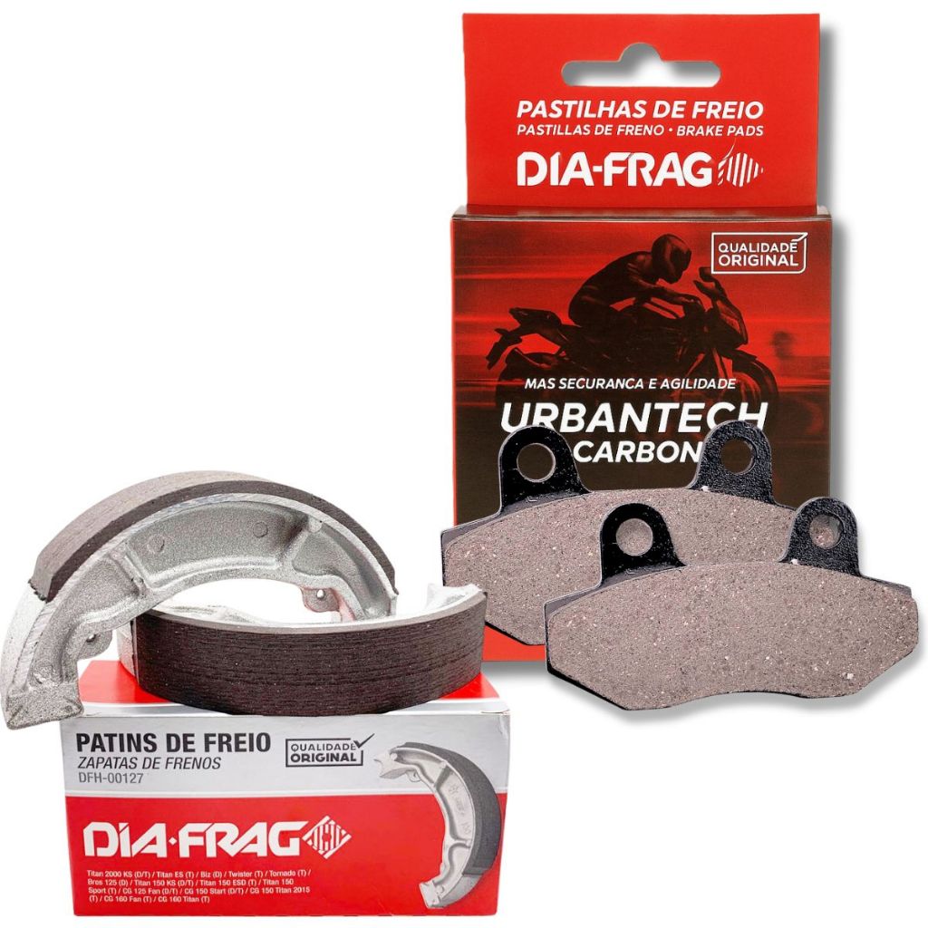 Pastilha e Lona de Freio P/ Dafra Laser 150 Diafrag em Oferta na Shopee