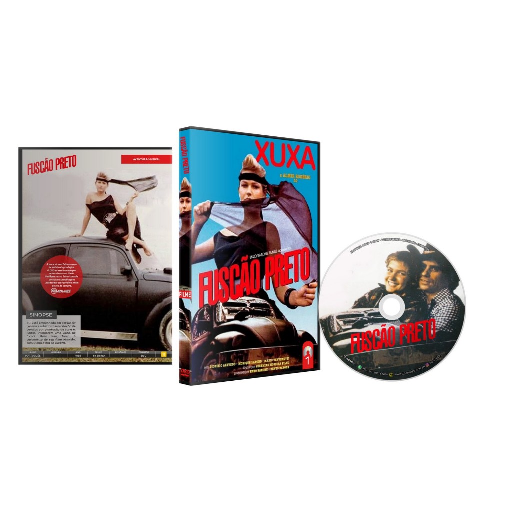Dvd Fuscão Preto (1983) Dublado - Xuxa
