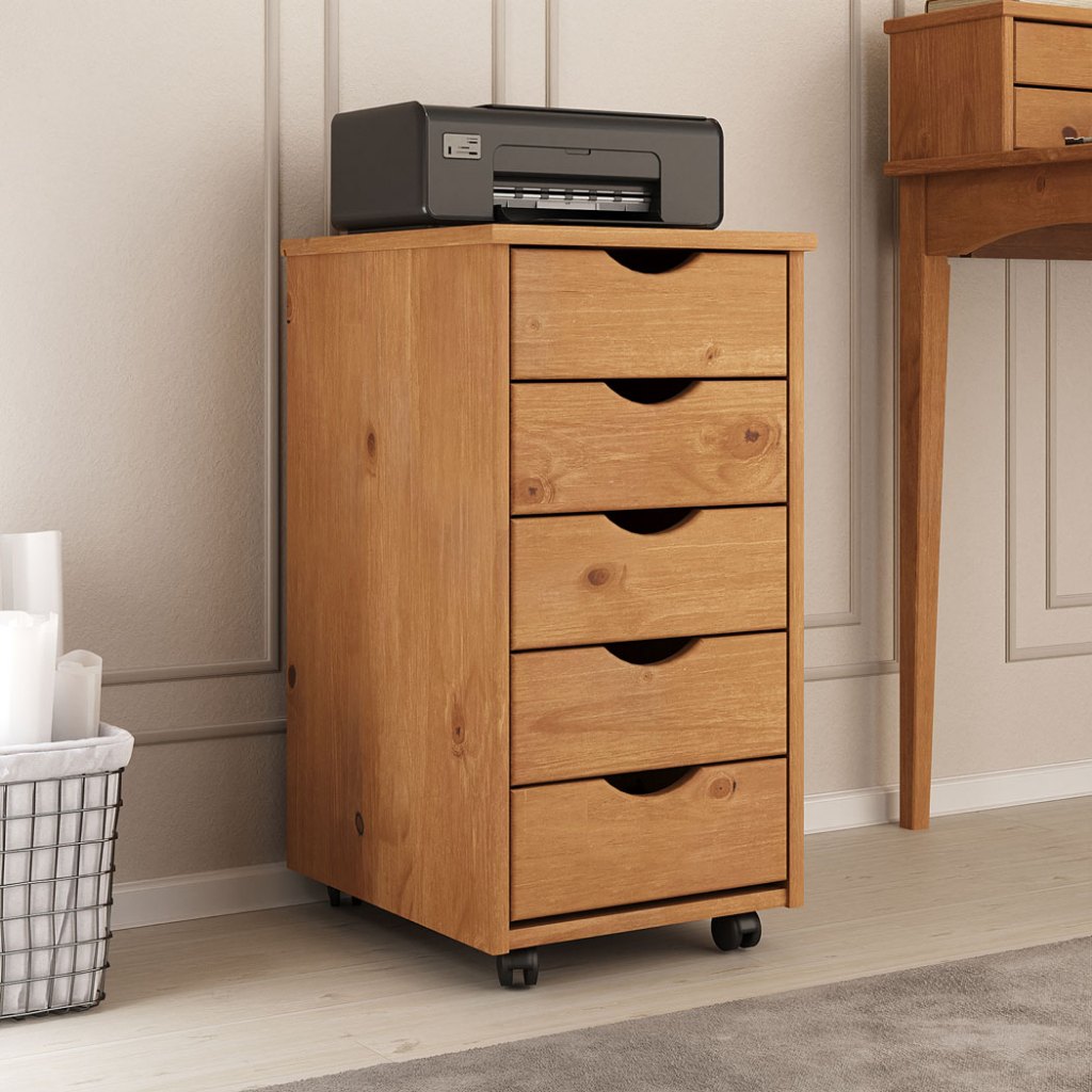 Organizador Gaveteiro Para Escritório Madeira 5 Gav Quarto Freijó Lagos em Oferta na Shopee