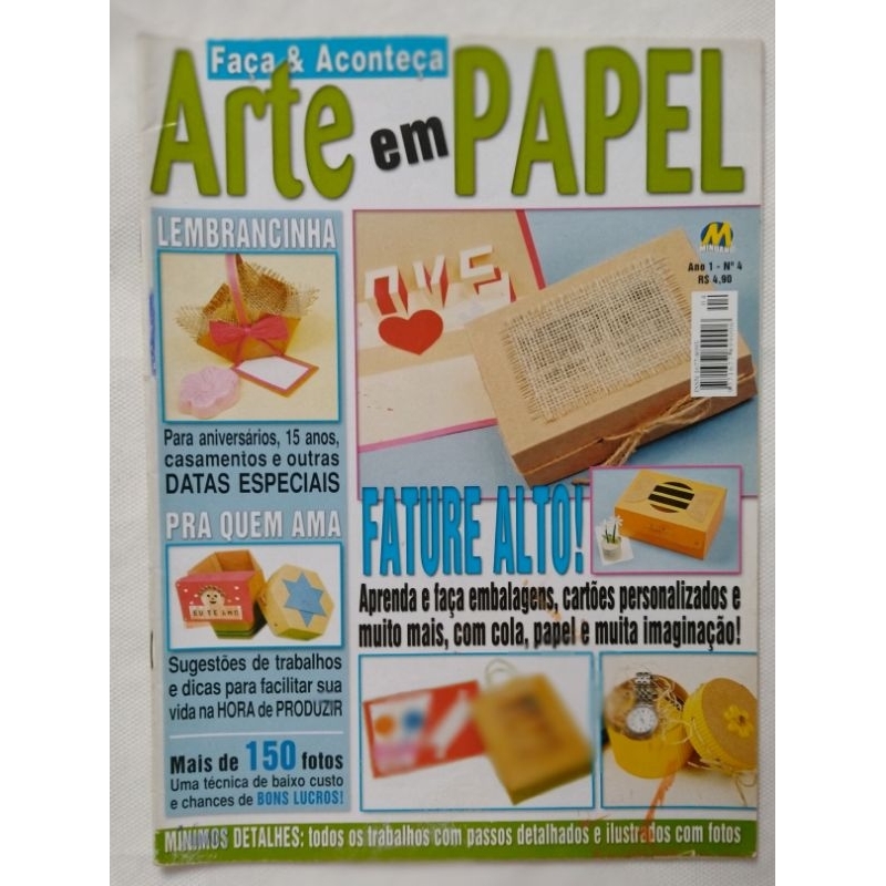 Revista Artesanato Faça & Aconteça - Arte Em Papel