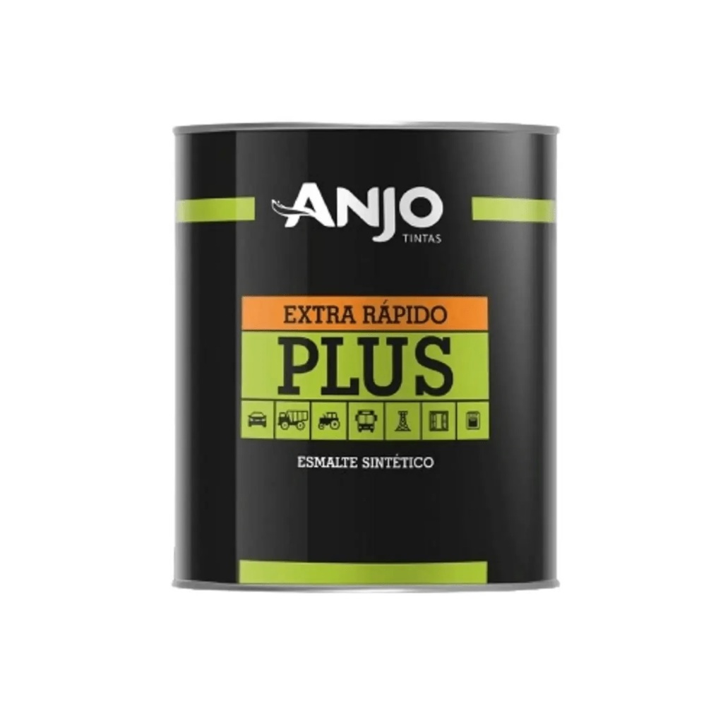Tinta Esmalte Plus Sintético Anjo Preto 900ml