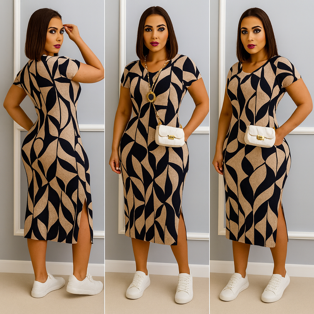 vestido mais vendidos midi casual moda feminina festa de bolso e fenda lateral modelo