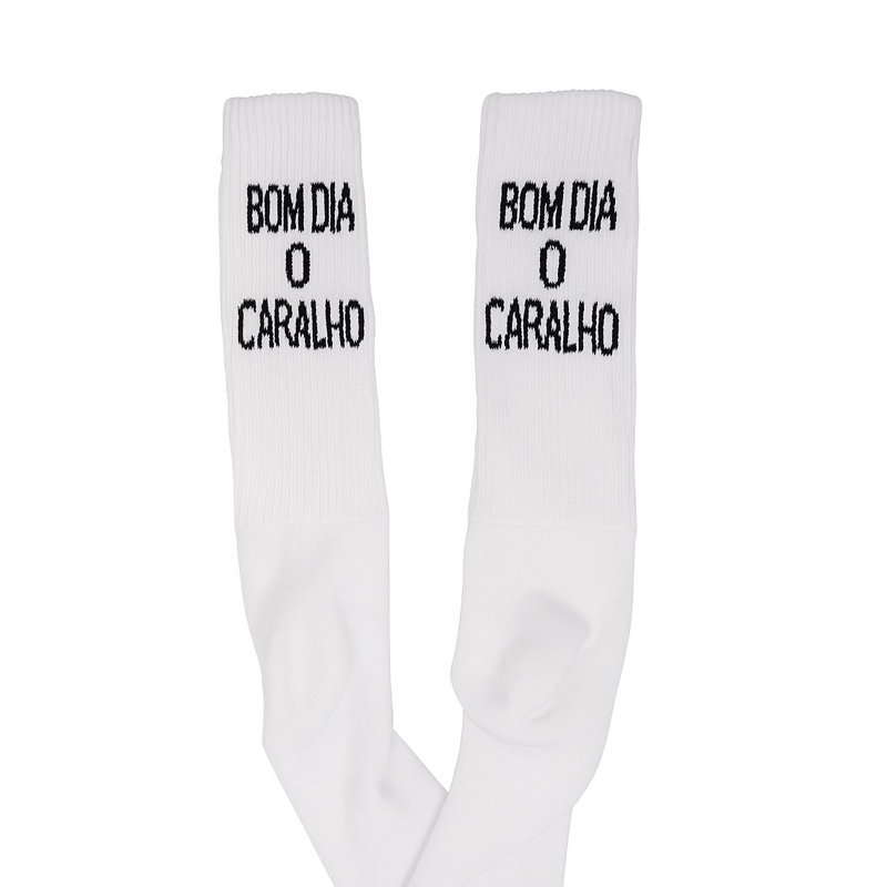 Meia Divertida de Frases Unissex Tamanho Único Bom dia o Caralho em Oferta na Shopee