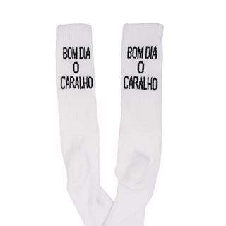 Meia Divertida de Frases Unissex Tamanho Único Bom dia o Caralho em Oferta na Shopee