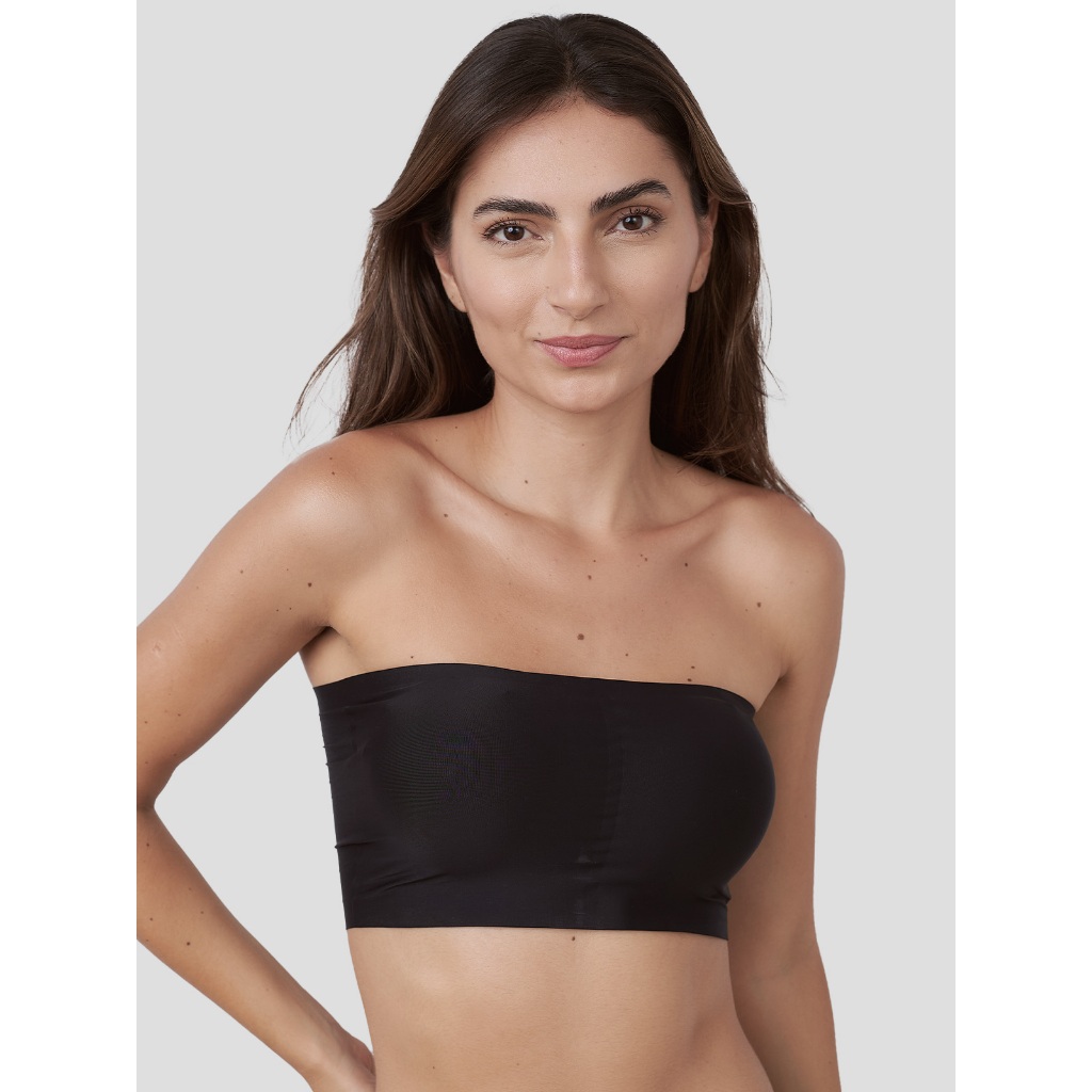 Top Faixa Sem Costura com Bojo Removível em Oferta na Shopee