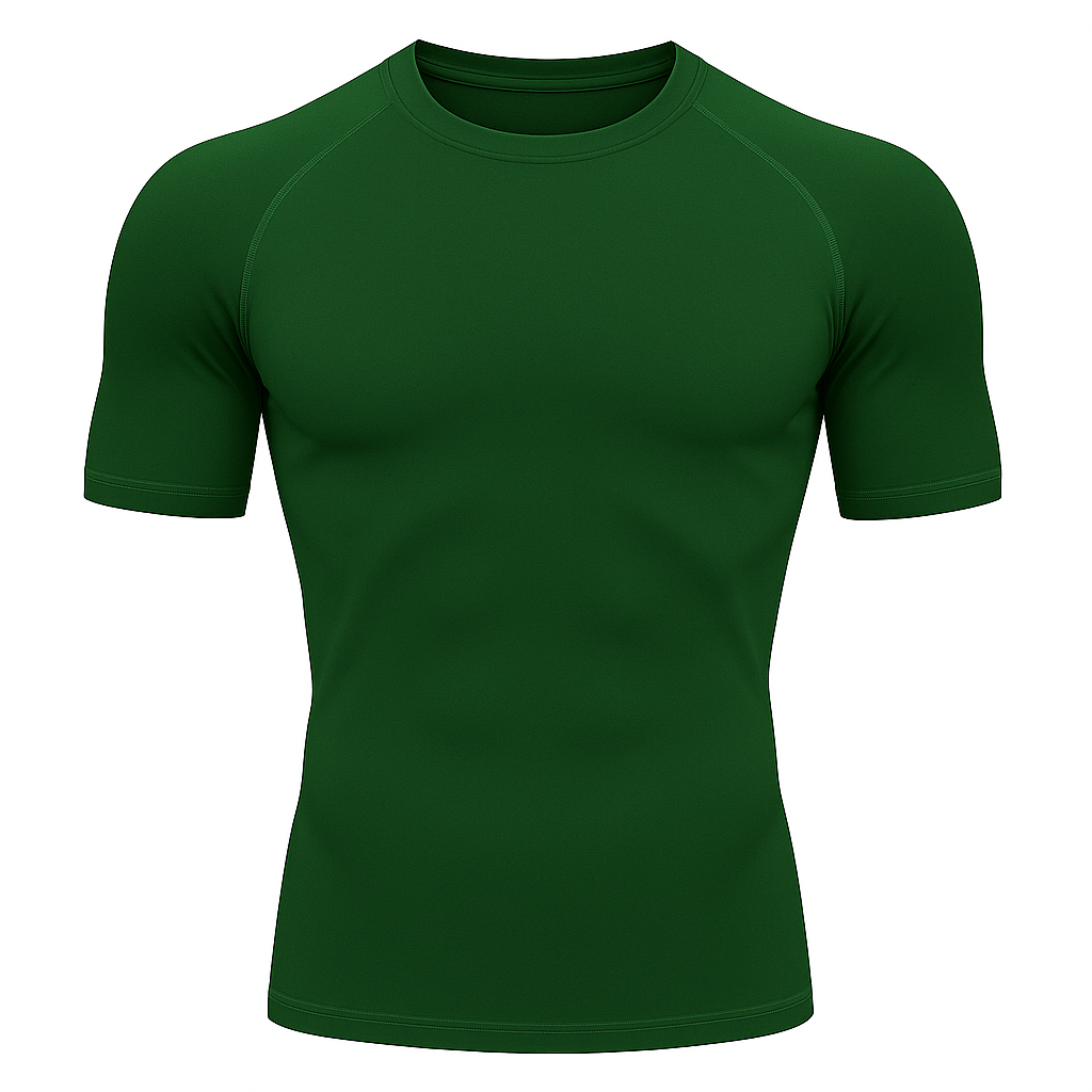 Camiseta Verde Militar Manga Curta Proteção Solar Uv Básica Malha Fria Treino Esportes Promoção