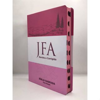 Bíblia Sagrada Tamanho Grande com Harpa Palavras de Jesus em Vermelho Capa Dura JFA feminina em Oferta na Shopee