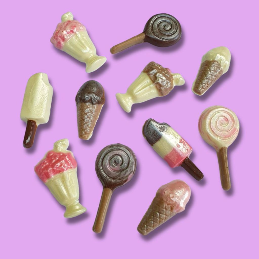 4 Formas de Acetato Para Decorar Tema Sorveteria Sorvete Casquinha Milk Shake Pirulito