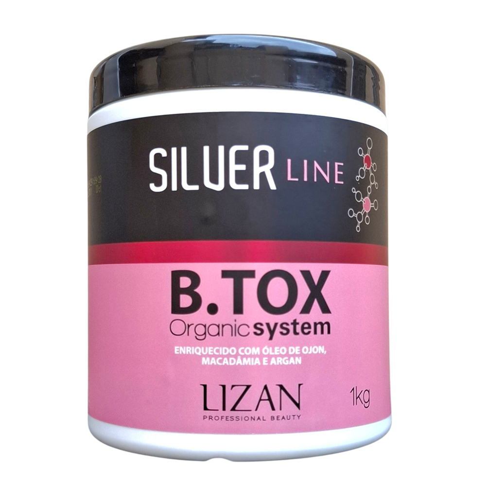 Btox Profissional Organic System Silver Line 01 kg Lizan Óleos de Ojon Macadâmia e Argan